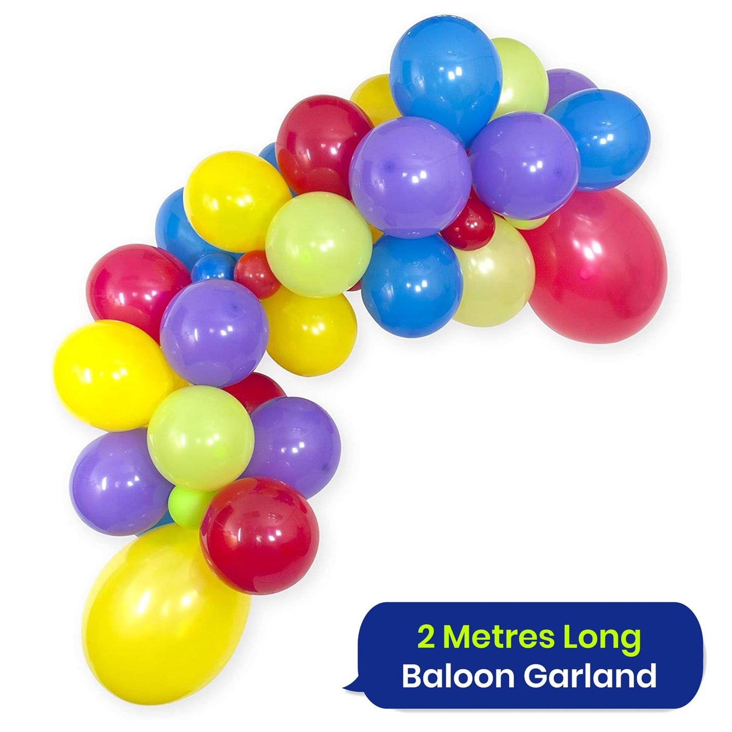 Balloon Arch Kit Multicoloured 50 pcs Latex Balloon Garland for Birthday Party