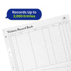 Visitor Book Refill A4 Sign-In Sheets with Durable Paper for Offices and Schools