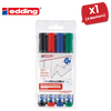 Edding 360 Drywipe Marker Assorted Pack of 4 - 1 to 5 Packs