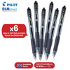 Pilot G-207 Rollerball - Retractable Black Ballpoint, 0.4mm Tip Biro for Writing