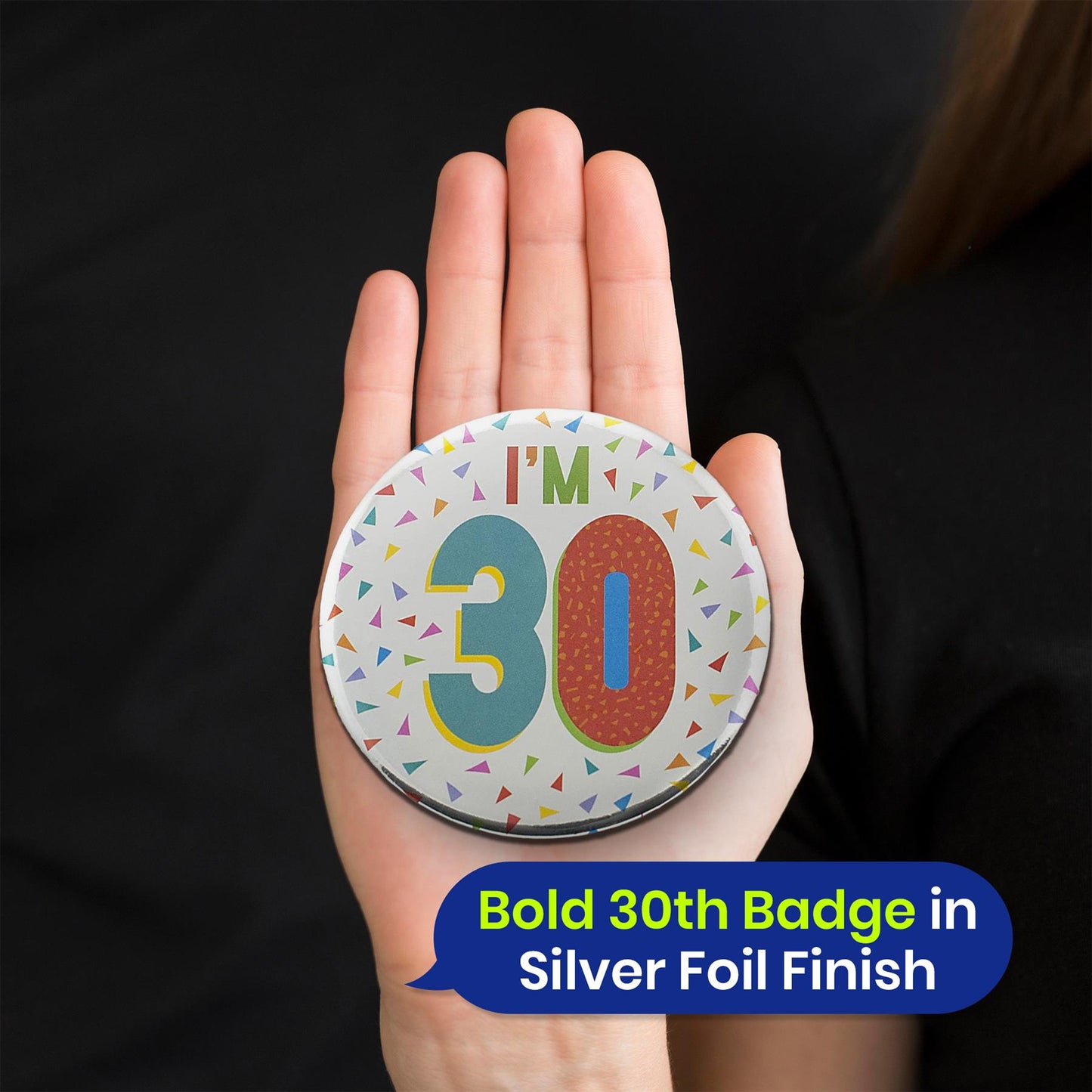Balloon Garland Kit with Foil 30 Birthday Badge for Celebration Display Decor