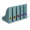 Durable VARICOLOR Magazine Rack, Set of 5 Colour Coded Magazine Holders, Ideal for Storing Magazines, Folders, Documents