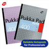 Pukka Pad A4 Refill Notepad with 400 Pages of 80GSM Paper, ,Blue,White,Pink,Silver - Pack of 5