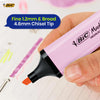 BIC 12x Marking Highlighter Flat Pastel Pink Modular Tip for Precise Highlighting
