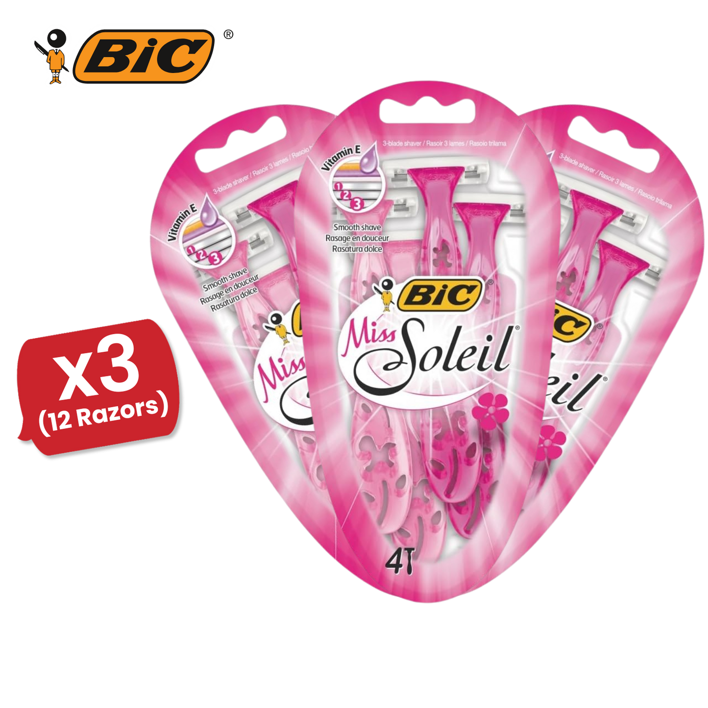 Bic Miss Soleil Shavers 4  - 1 Pack