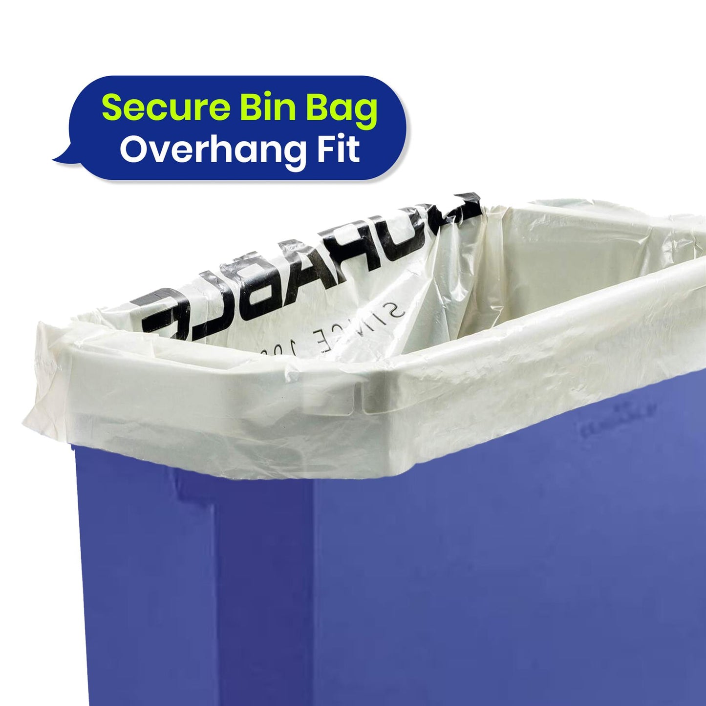 DURABIN 60L Green and Black Lids and 25x 110L Recycled Bin Bags Set