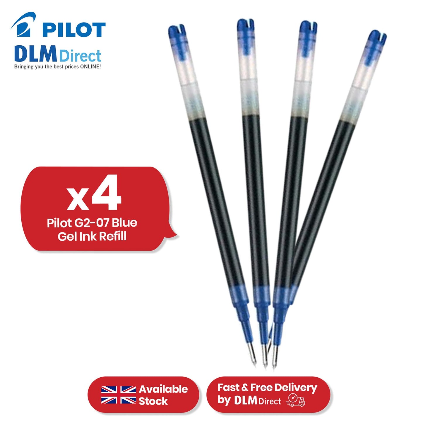 Pilot G2-07 Refill - Medium - Blue - Single