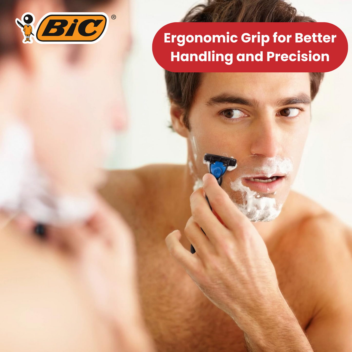 BIC Hybrid 3 Flex Refillable Men's Razor - 1 Handle + 10 Blades Pack