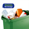 DURABIN 60L Green Bin Set & Grey Hinged Lid and 25x 110L Recycled Bin Bags
