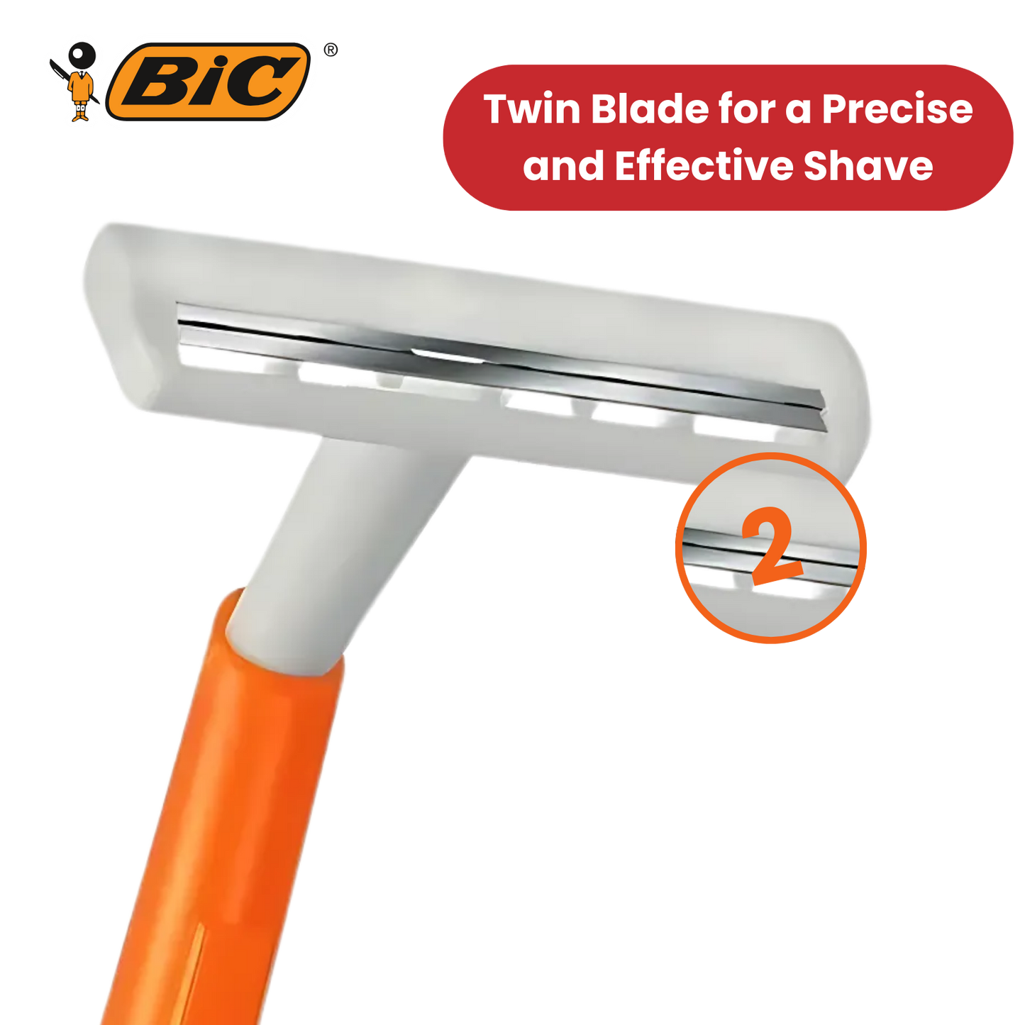 Bic 2 Sensitive Razors - Pack of 10 Razors