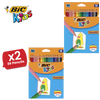 BIC Kids Tropicolors 2 Colouring Pencils Assorted - Pack of 18 - 1 to 5 Packs