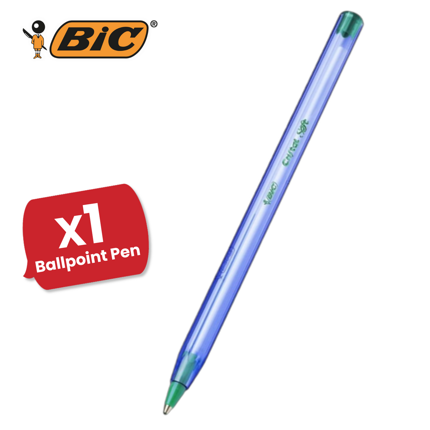 Bic Cristal Soft - Green - Single