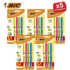 BIC Briteliner Grip Highlighters - Yellow/Blue/Green/Pink (Pack of 4)