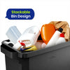DURABIN 60L Black Bin Set and Black Lid and 25x 110L Recycled Bin Bags