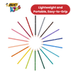 BIC Kids Tropicolors Colouring Pencils, Vibrant Colors - Creative Fun Pack of 12
