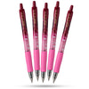 Pilot G2-07 Gel Pen Bubble Pink Pack of 5 Blue Gel Ink 0.7mm Ergonomic Grip