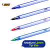 BIC Cristal Soft Ballpoint Pens Pack of 10 with 1.2mm Medium Tip Blue Ink for Office and School Use