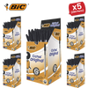 BIC CRISTAL MEDIUM BALL POINT PEN BLACK - BOX OF 50 - 1 to 5 Packs