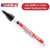 Edding 750 Permanent Paint Markers - Bold Black Ink for Multi-Surface Writing