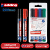 Edding 360 Drywipe Marker Assorted Pack of 4 - 1 to 5 Packs