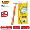Bic 2 Sensitive Razors - Pack of 20 Razors