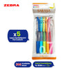 Zebra Gel Pen Plastic Fine Point Pen Home School & Office (Pack of 5 )