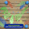 On The Wall Party Banner - Giant Green Happy Birthday T-Rex Dinosaur Garland - 1.5 metre