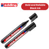 EDDING MARKER CHISEL BLACK 330 Chisel tip - Pack of 10