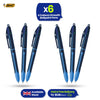BIC 4-Colour Smooth Pens Pack of 6 Medium Points for Office & Home