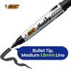 Bic 2000 Permanent Black Bullet Tip Marker (Pack of 12) 820915