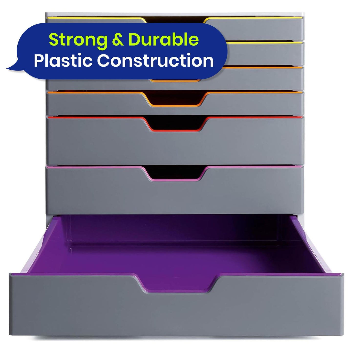 Durable VARICOLOR 7 Drawer Unit A4 Paper Tray & Filing Tray Organiser