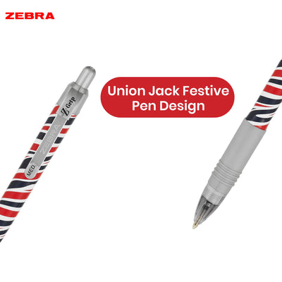 Zebra Z-Grip Ballpoint British-Inspired Uni-Ball Pen, 1.0 mm Nib Retractable Pen for Events