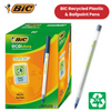 BIC Ecolutions Round Stic Ballpoint Pens - Blue Ink, 1.0mm Tip - Box of 60