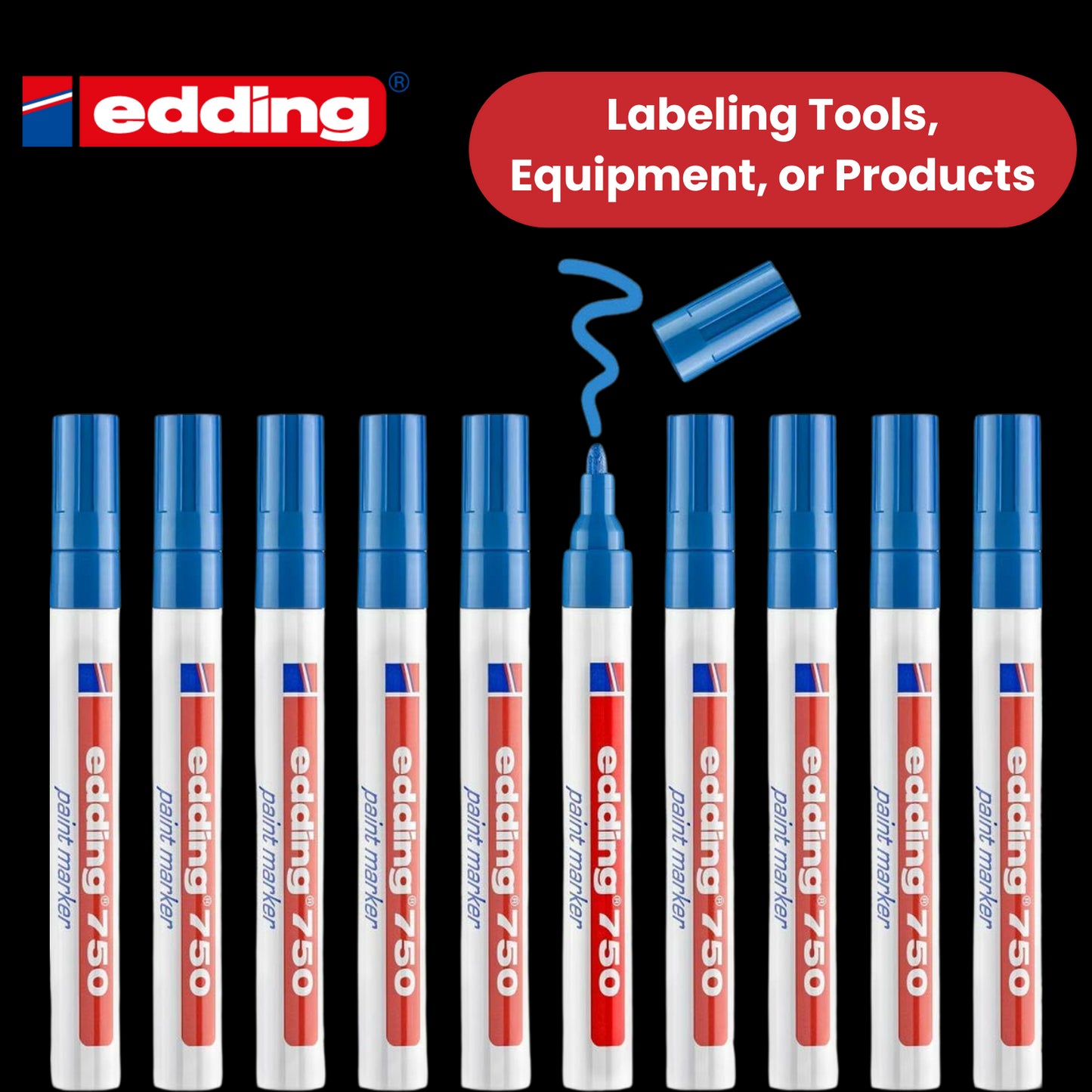 Edding Paintmarker Opaque Blue Single Pen