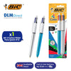 BIC 4 Colours Shine Retractable Ballpoint Pens 1.0mm Medium - Pack of 2
