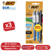 BIC 4 Colours - 1 Extra-Comfort Grip + 1 Pro + 1 Original