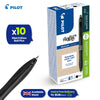 Pilot Frixion Ball Plus Erasable Pens 0.7mm Pack of 10 Smooth Writing Ink