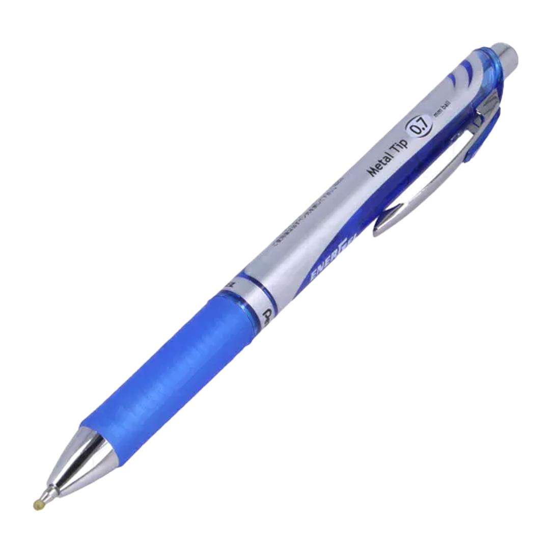 Pentel Energel XM Retractable Gel Pen with 0.7 mm Tip, Blue, Single Pen (BL77-CO)