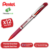 Retractable EnerGel rollerball pen ideal for everyday use. Quick drying, smooth flowing EnerGel ink, suitable for right or left-handed writers. Reduces smudging on hands and paper. Transparent barrel for easy view of remaining ink. Soft latex-free grip –