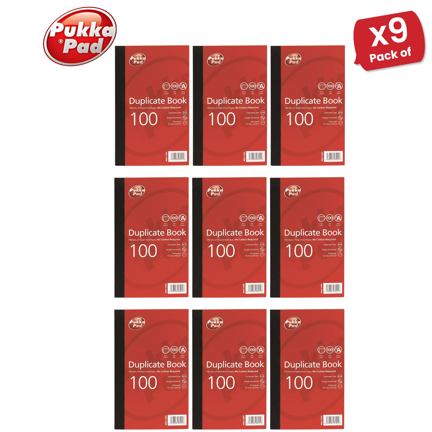 Pukka Pad Duplicate Ruled Book With Carbon 216mm x 130mm - Single