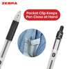 Zebra Ballpoint Pen Black Z Grip Retractable Pen 1.0mm Medium Point Biro for School Office (Pack of 50)