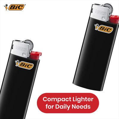 BIC J25 Mini Lighter - Assorted Colour long-lasting lighters, Up to 1,450 Lights Lighter for Smoking
