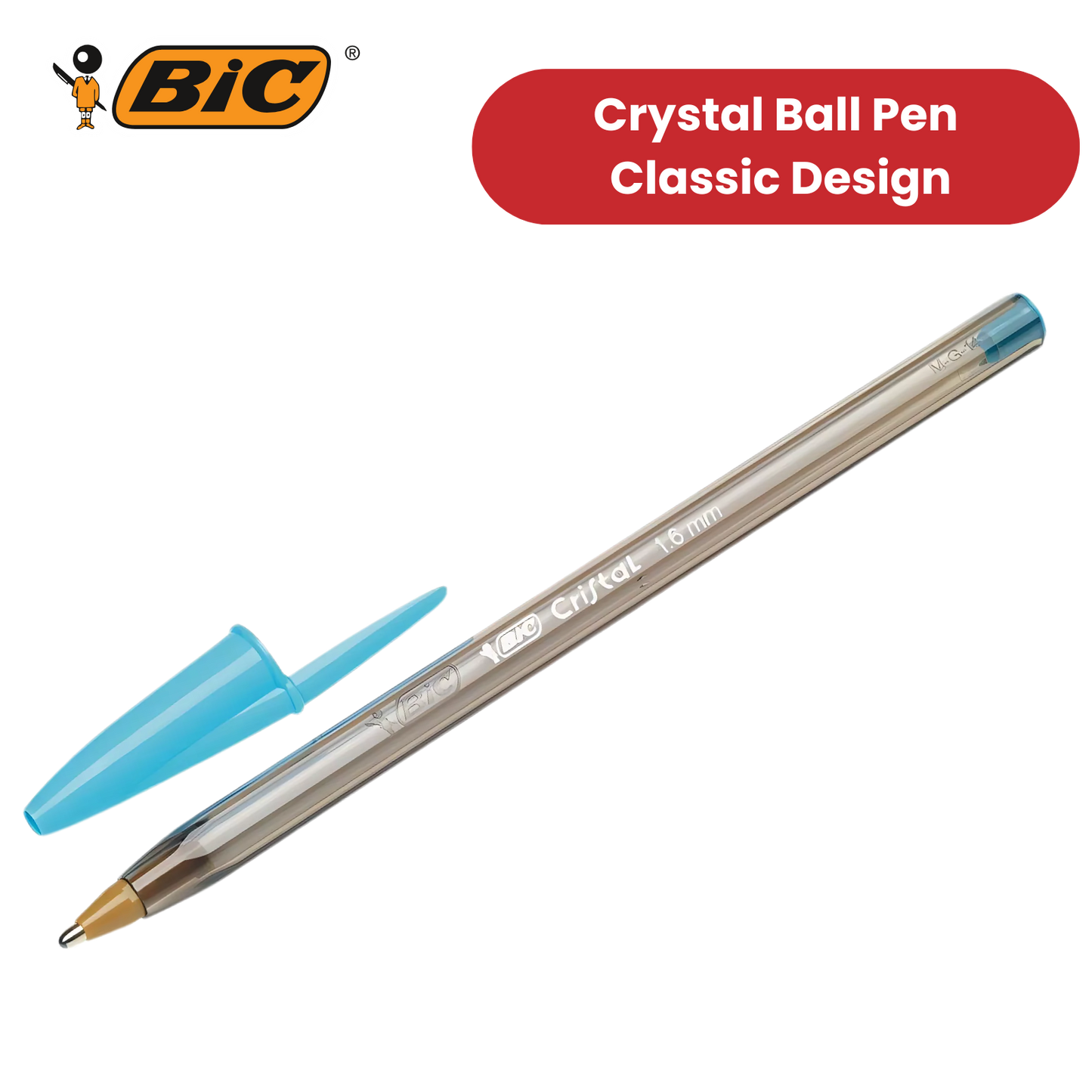 Bic Cristal Fun Ball Pen � Turquoise - Pack of 1