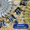 Happy 18th Birthday Black and White Bunting 4M Party Banner with 10 Flags Durable