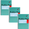 PUKKA WHITE A5 WIREBOUND PADS 200 page 80gsm (RULED/MARGIN) - PACK OF 6