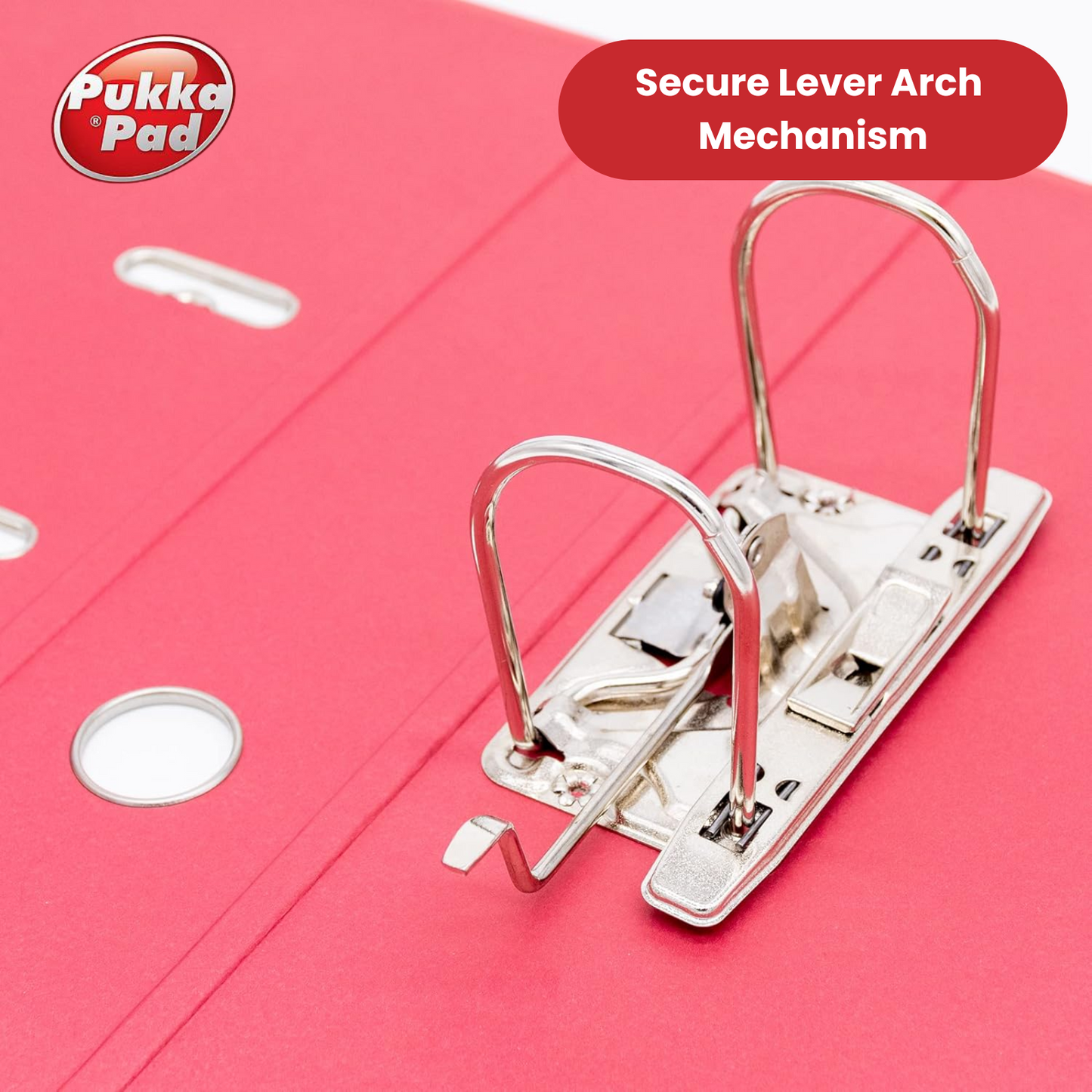 Pukka Brights Lever Arch Files - Red - Box of 10