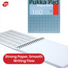 Pukka Pad Reporter's Notepad - Metallic Blue Spiral Notebook, 160 Pages Writing Book for Daily Notes