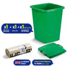 Durable DURABIN 90 Rectangular Waste Bin Green+ Durable DURABIN 90 Lid Green+ Durable ECO 110L Bin Bags 100% Recycled