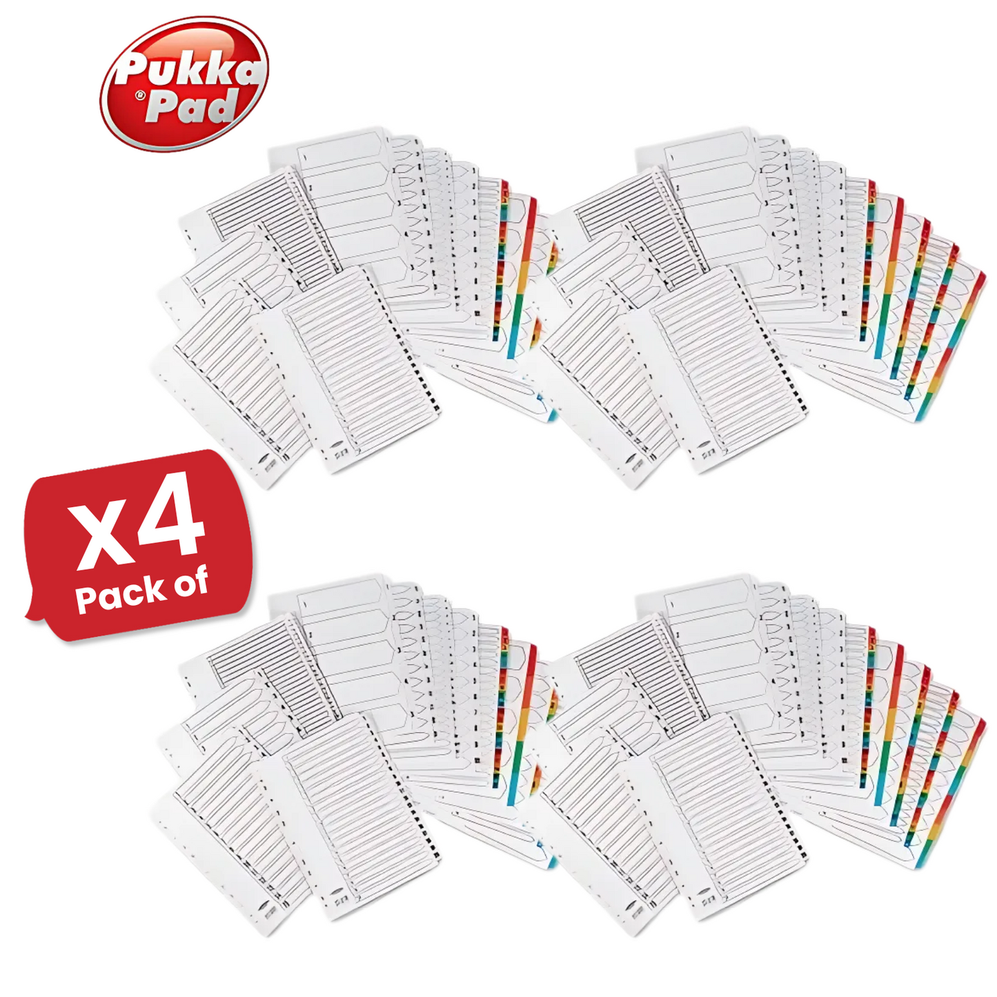 Pukka Concord Divider A4 Multi 5 Part - 1 to 5 Packs