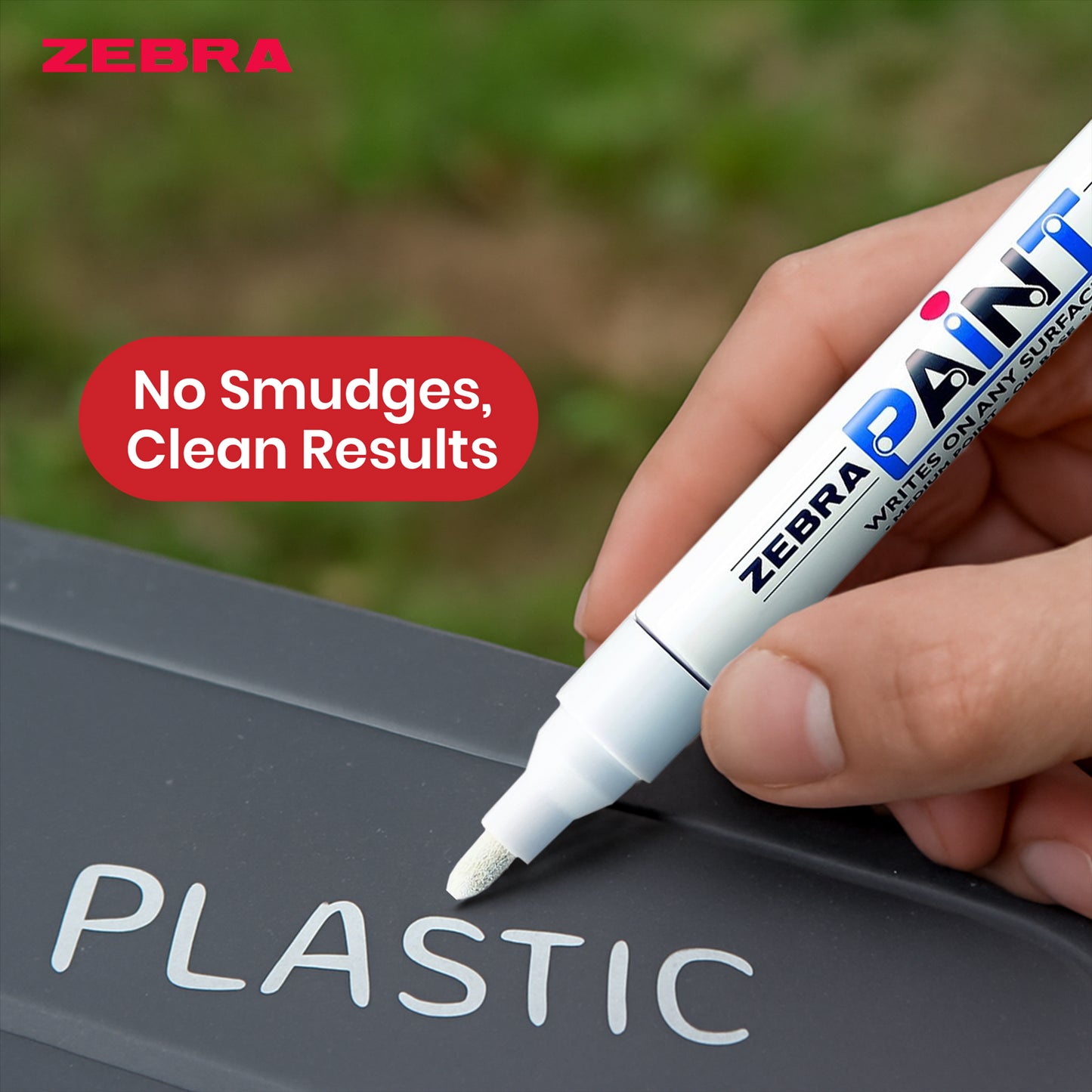Zebra White Paint Marker Pen 1.5mm Tip Permanent Marker, Waterproof Paint Pen for Writing